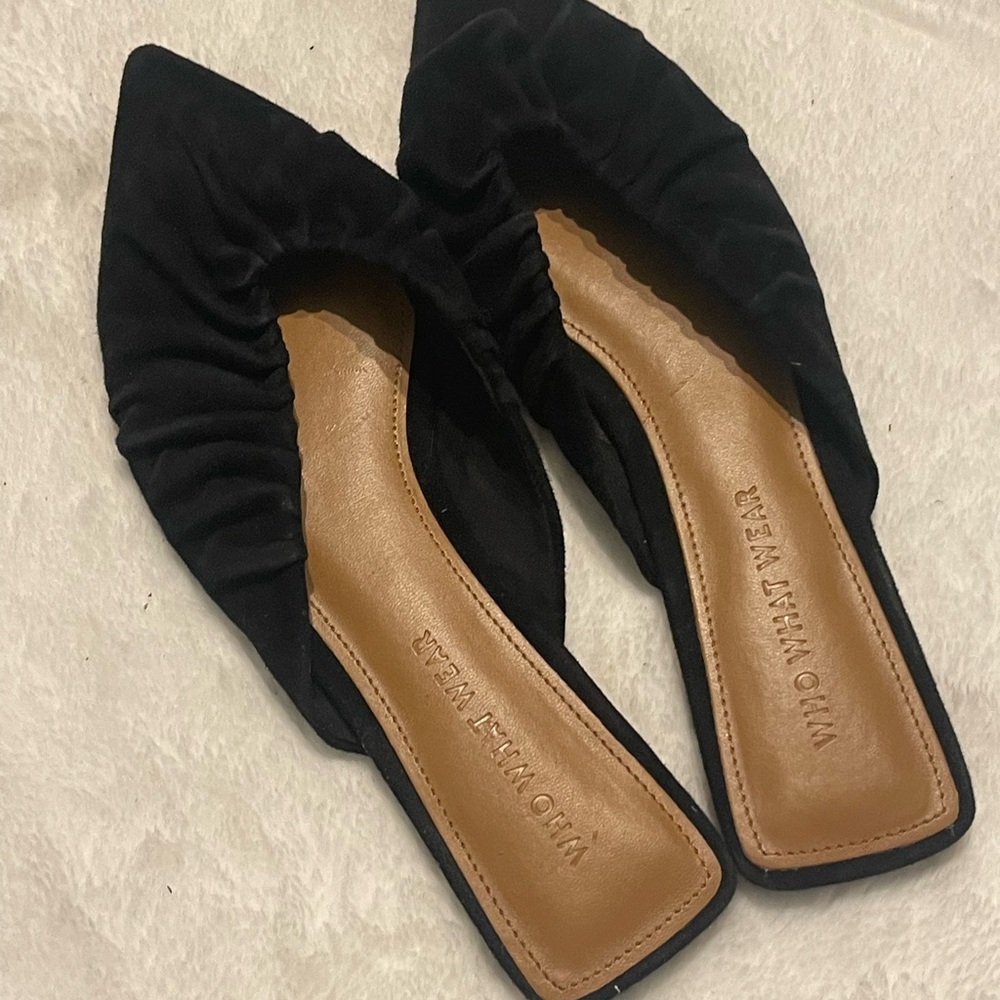 Who What Wear  elegant  women’s Black Pointed Flats size 8 - Picture 16 of 16